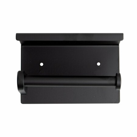 Alfi Brand Black Matte Stainless Steel Toilet Paper Holder with Shelf ABTPC66-BLA
